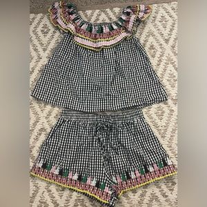 Black & White gingham set
